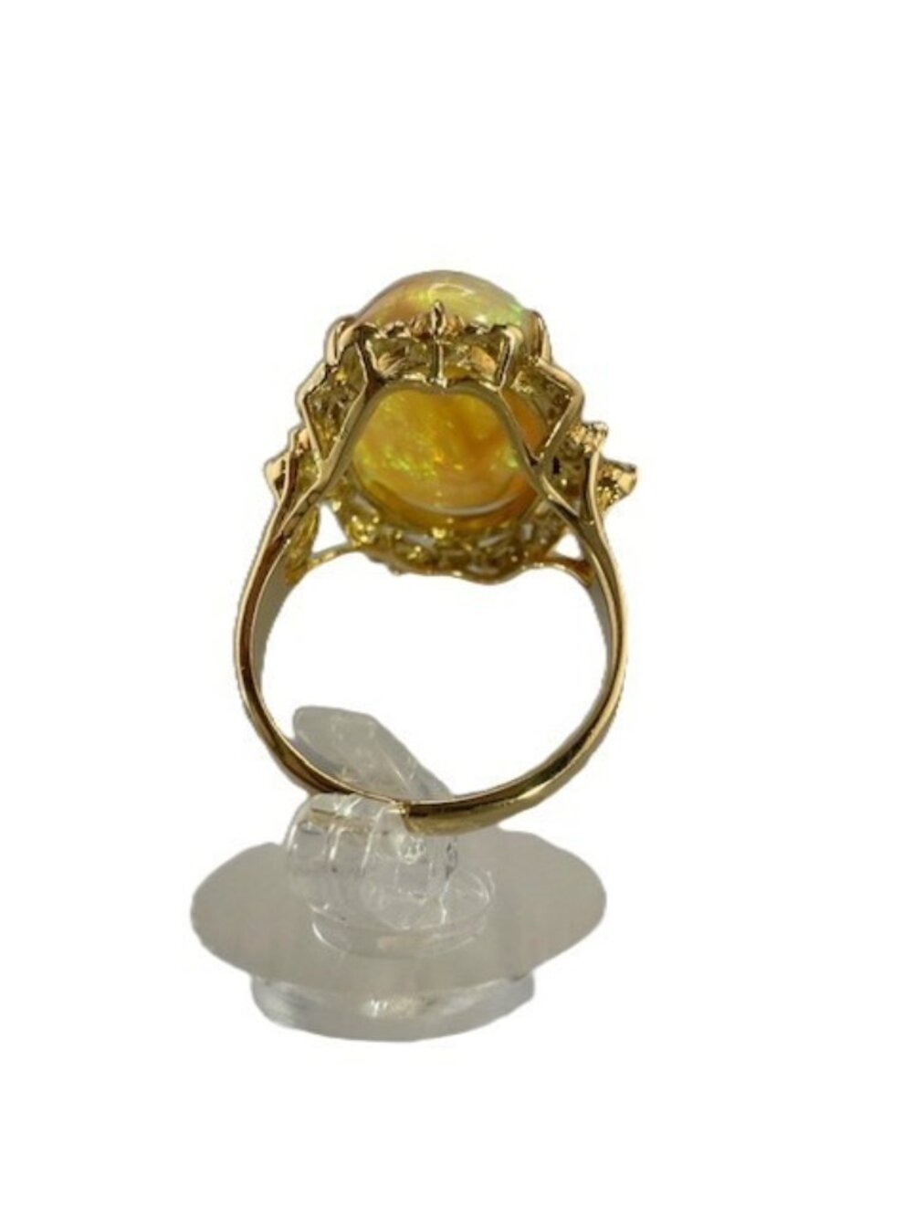 LeVian Opal Ring with Diamonds - Size 6.5 - Picture 8 of 8